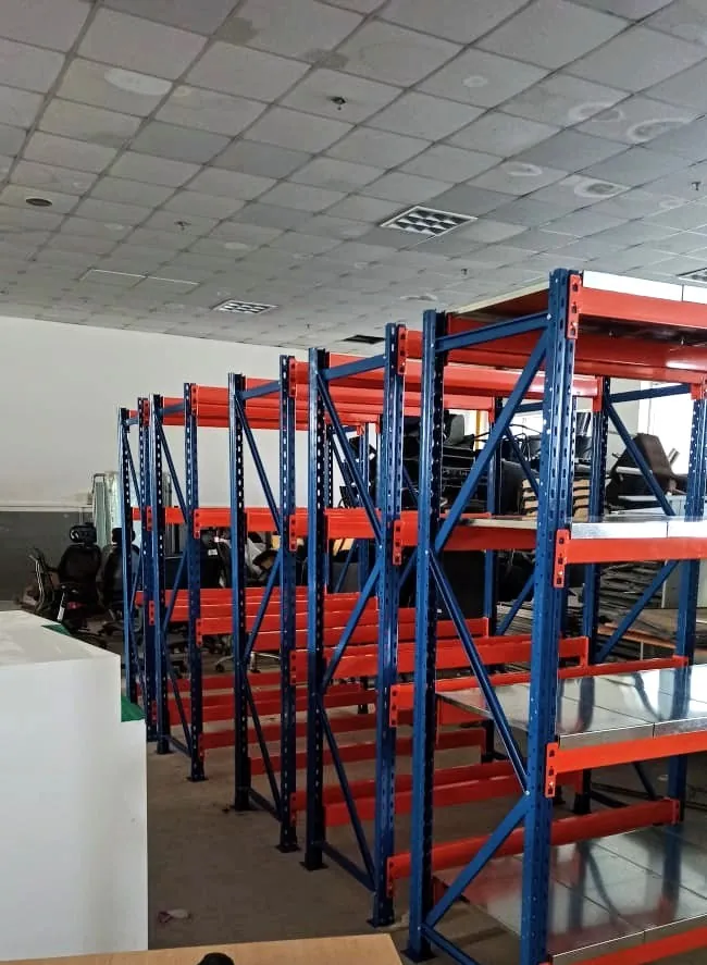 Lulu Group International shelving rack installation - view 1