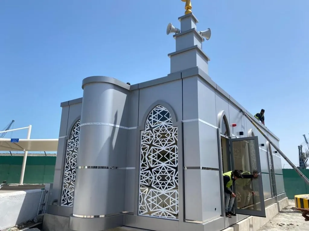 Abu Dhabi Ports masjid construction - view 1